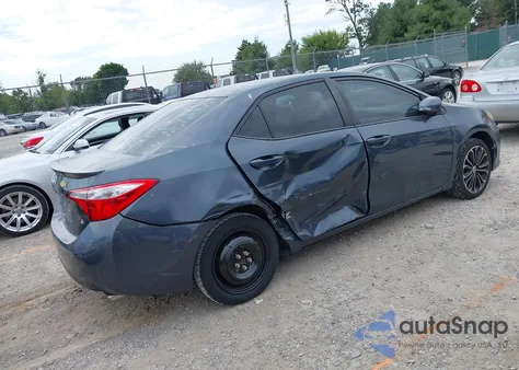 2015 Toyota Corolla S Plus из США, поврежденный, VIN 2T1BURHE7FC363492